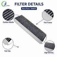 Filtre à charbon actif pour hotte aspirante domestique, anti-graisse et anti-odeur, de remplacement, Bora Pure PUAKF Basic BAKFS, pour extracteur de cuisinière, facile à installer