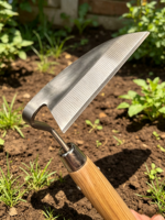 Houe Courbe en Acier Inoxydable, Sarcloir Courbe pour Désherber et Améliorer la Texture du Sol, Outil Agricole pour Jardin et Cour