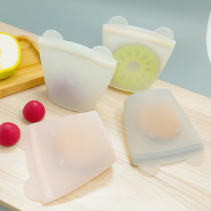 Sacs de conservation alimentaire en silicone écologiques, résistants à la chaleur, sans BPA, réutilisables, vente en gros - Product Image 3
