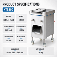 Trancheuse à viande électrique commerciale haute puissance Kessler, en acier inoxydable 304, déchiqueteuse de viande automatique pour restaurant, prix de gros