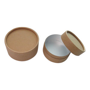 Emballage de bonbons au chocolat de boîte ronde de tube de papier doublé de qualité alimentaire de petit tube de carton - Product Image 1