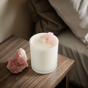 Bougie/chandelles parfumées en cristal de cire de soja de parfum de maison de pot en verre de marque privée de luxe avec boîte-cadeau - Product Image 2