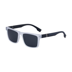 Lunettes de soleil polarisées carrées Lifetech pour hommes, verres TAC UV400, monture en plastique et métal, noires, protection solaire extérieure - Product Image 4