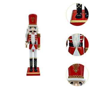 15.5 inch cao giáng sinh bức tượng giáng sinh <span class=keywords><strong>nutcracker</strong></span> bức tượng phim hoạt hình điêu khắc cho lò sưởi văn phòng Kỳ nghỉ phong cách - Product Image 5