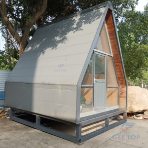 Estructura de acero de almacén de 9 metros cuadrados, un marco, cabina, triángulo, casa pequeña, diseño de loft, un marco de comercialización para interiores - Product Image 4