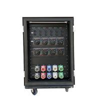 Boîtier de distribution d'énergie industriel modulaire multi-sorties en tôle galvanisée OEM/ODM personnalisé IP54 220V 63A avec prises sur mesure