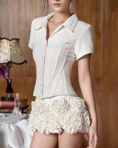 Vestido de Verano para Mujer Alise 2026, Nuevo, de Alta Calidad, con Cuello Camisero, Casual, Cintura Ajustada, Mini, Formal, Tipo Polo - Product Image 1