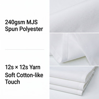 Nappe tissée MJS 240 g/m² en polyester filé, durable, lavable, pour restaurants et hôtels, linge de table commercial, taille personnalisée, usine OEM ODM