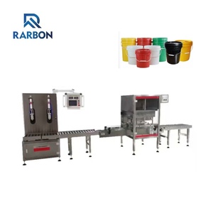 Llenadora y Tapadora Automática de Alta Precisión <span class=keywords><strong>para</strong></span> Pintura, Pintura a Base de Agua, Jarabe y <span class=keywords><strong>Lubricante</strong></span> (1-50 kg) - Product Image 1