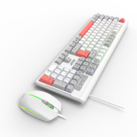 Clavier et souris filaire mince avec logo personnalisé Ensemble combiné avec pavé numérique USB pour ordinateur portable PC-Projection Style Nouveau