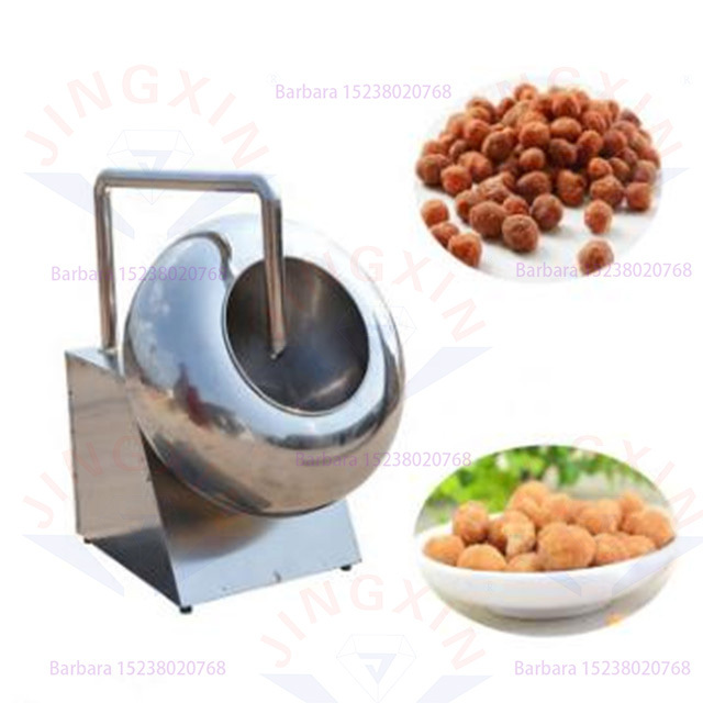 Food Nut Drum Coated Candy Small Dates Sugar Peanut Chocolate Film Coating Pan Machine