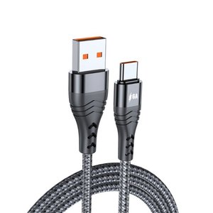 6A TYPE-C Datenkabel 66W Schnell ladung für Huawei Xiaomi Samsung OPPO Handy Geflochtenes Nylon-Ladekabel - Product Image 2