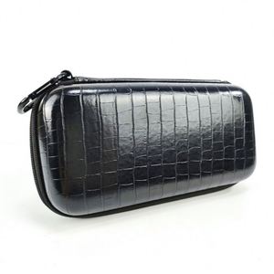 Professional Custom Black Leather <b>Waterproof</b> Fishing Hook Bag Travel Hard EVA Fishing Hooks Storage Case for Out Fishing - Product Image 5