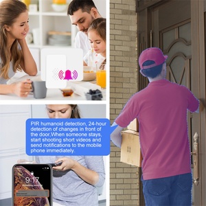Glomarket 智能 WiFi 视频门铃 1080P 高清 双向对讲 IP65 防水 PIR 检测 电池供电 易于安装 - Product Image 2