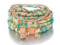2025 Pulsera Set Bohème Elastica De Perlas Baratas Juego De Joyas Mujer De Moda Al Por Mayor