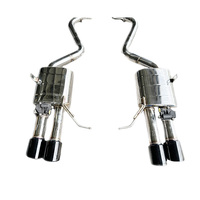 Échappement Catback Valvetronic pour BMW M3 E90 E92 E93 4.0L V8 2007-2013 en acier inoxydable avec deux résonateurs et embouts