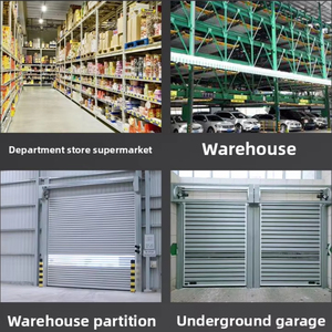 Portes <span class=keywords><strong>de</strong></span> <span class=keywords><strong>garage</strong></span> en aluminium fini, insonorisées, étanches, au design postmoderne, à commande <span class=keywords><strong>motorisée</strong></span>, pour usage commercial, très demandées - Product Image 2