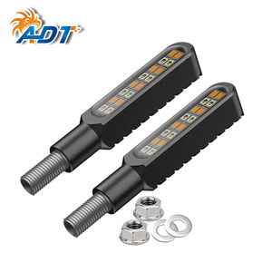 ไฟเลี้ยวมอเตอร์ไซค์ ADT Universal สีขาวเหลืองแบบไหล พร้อมไฟวิ่งกลางวัน DRL และไฟเลี้ยวแบบกระพริบ - Product Image 5