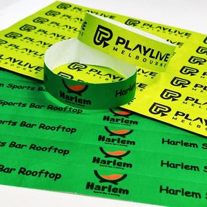 Pulsera Deportiva Personalizada de Tyvek y Vinilo, Impermeable, con Código QR, para Eventos - Product Image 1