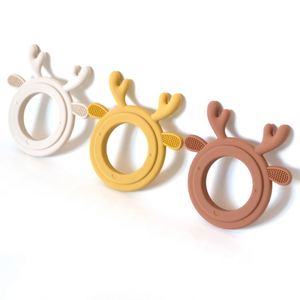 Nouveau jouet à mâcher pour bébés en silicone souple unisexe, motif cerf de dessin animé, sans BPA, de qualité alimentaire, forme personnalisée, emballage écologique - Product Image 5