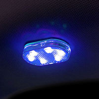 Lampe d'ambiance à LED pour l'intérieur de la voiture Capteur coloré Lampe sans fil Modification de la voiture Décoration Accessoires tactiles