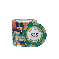 Jeu de jetons de tournoi de casino professionnel 40mm 10g jetons de poker en céramique avec logo personnalisé et étui-pour les commandes en gros et la vente en gros