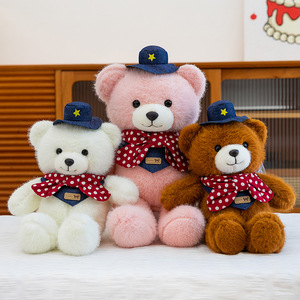 Osito de Peluche con Corazón de Amor, Lazo, Vestido a Cuadros, Bolso de Perlas, Muñecos de Peluche, Regalos para Niños, San Valentín, Bodas - Product Image 4