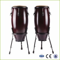 Orff Professional Conga Drum Percussion Instrument African Wooden Metal Drum Sheepskin Heads Early Childhood Education CE