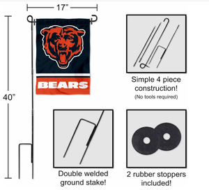 شيكاغو الدببة بالجملة جديدة أرخص سعر عالية الجودة مخصص راية علم الحديقة - Product Image 2