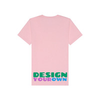 T-shirt en jersey pour homme à col en V et manches courtes 100% coton pur avec impression sérigraphique, tissu doux, marque personnalisée, multicolores