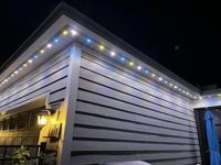 Éclairage de piste de parc à thème de Noël permanent, 30 mm RGBW UCS2904 LED Pixel Light IP67, étanche pour extérieur, source de lumière ponctuelle