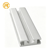 Perfil de Aluminio en Forma de U Serie 6000, Tratamiento Térmico T3-T8, Perforación CNC, Perfil de Riel en U de Aluminio Extruido