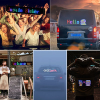 Écran d'affichage LED flexible, écrans publicitaires, nouvelle panneau matriciel LED numérique pour voiture, panneau lumineux à pixels, écran LED extérieur enroulable