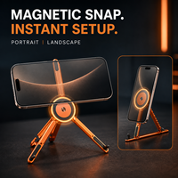Support d'ordinateur portable en aluminium rotatif à 360° avec logo personnalisé, pliable, réglable, portable, support pour tablette et téléphone pour PC, iPad, bureau
