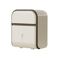 Porte-rouleau de papier toilette double couche, boîte de rangement grande capacité, boîte à mouchoirs murale étanche, accessoires de salle de bain