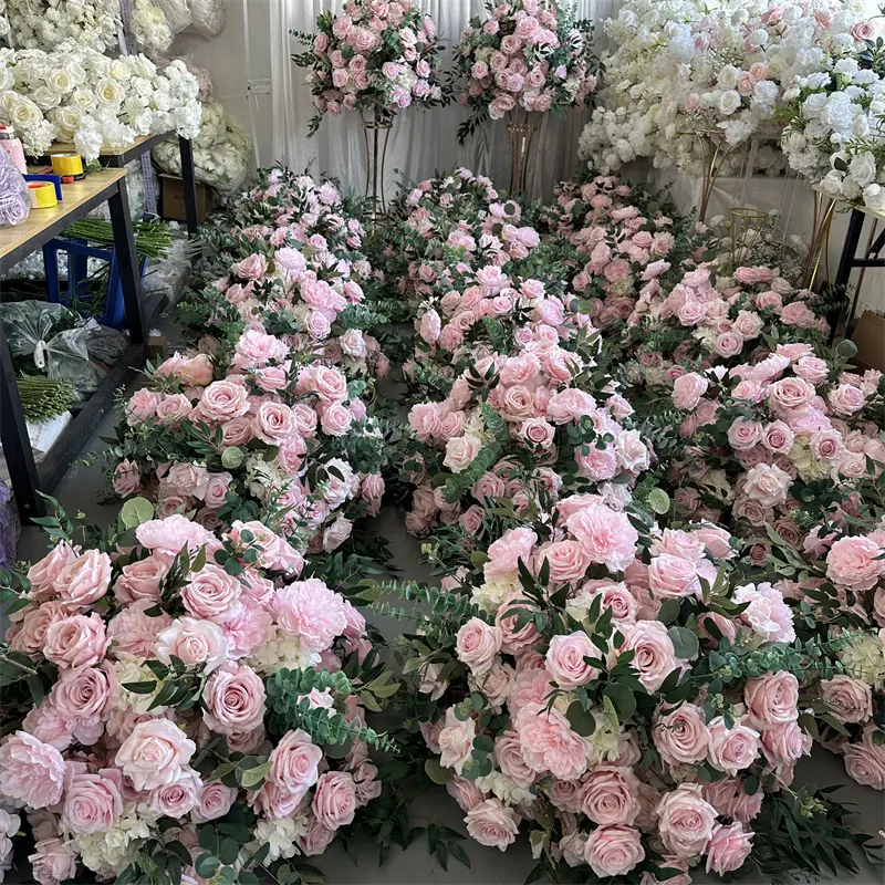 IFG Artificial silk rose flower ball centerpiece for wedding decoration