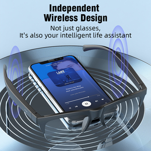 F02 Business Smart Eyewear with Audio Call Real-Time IPX4 Waterproof Touch Control <b>Microphone</b> Type-C Charging - Product Image 3