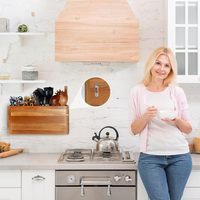 Porte-ustensiles de cuisine en bois pour comptoir ou plan de travail, conteneur en bois d'acacia rustique