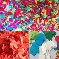 Canon à confettis en papier coloré pour DJ, anniversaire, club, bar, spectacle sur scène, papier ignifuge, neige de table, spray de confettis en papier