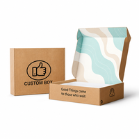 Petite quantité minimale de commande, boîte d'expédition en carton ondulé personnalisée avec impression numérique UV et gaufrage, biodégradable, écologique, recyclée, réutilisable, cadeau