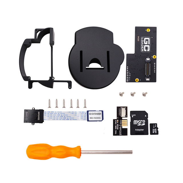 For Nintendo GameCube Console NGC GC Loader High Quality GC Loader 3D Printed Tray/Mount Kit with SD Extension Cable
