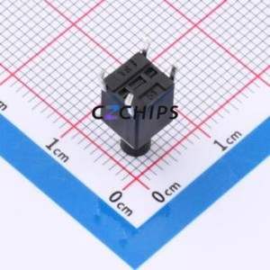 TP13012613 Tactile Switch Through hole Component (THT),6x6mm Switch Single Pole Single Throw Round Button 2.6N Through Hole - Product Image 2