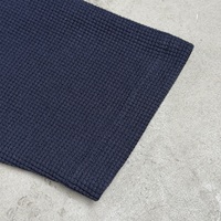 T-shirts décontractés à manches longues et col rond pour hommes, coupe ample, couleur unie, 260 g/m², style streetwear vintage, texture gaufrée