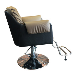 Fauteuil de <span class=keywords><strong>coiffure</strong></span> de style américain, base en métal chromé, élégant, luxe léger, minimaliste, pour salon, pivotant, réglable en hauteur, pour coloration - Product Image 5
