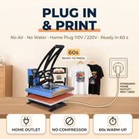 Machine de Transfert Plancha Sublimation 38x38 40*50 40*60cm en Gros pour T-shirt – Machine de Presse à Chaud au Meilleur Prix pour T-shirt