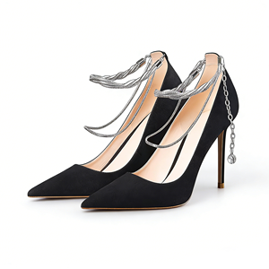 Zapatos <span class=keywords><strong>de</strong></span> Tacón Alto Elegantes para Mujer, con Punta en Pico y Correa en el Tobillo, Marca Shoemaker - Product Image 1