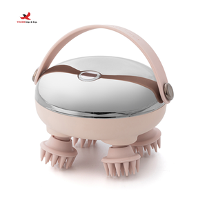 Masseur électrique du cuir chevelu YOUXIN, or rose/gris, batterie 900 mAh, relaxation musculaire, massage à domicile/au bureau/en voyage, lumière rouge GZ - Product Image 2