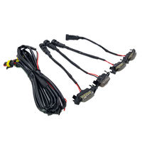 Bernsteinfarbene Rauchglas 12V 10W IP68 Wasserdichte 6000K LED DRL Nebelscheinwerfer Frontgrill-Leuchte für Tacoma 2016-2021