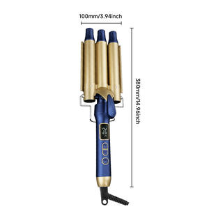 แกนม้วนผมยาวแบบลอนลึก ร้อนเร็ว จัดแต่งทรงง่าย ชุดอุปกรณ์ม้วน<span class=keywords><strong>ผม</strong></span>พร้อมระบบควบคุมดิจิตอล กำลังไฟ 40 วัตต์ - Product Image 2