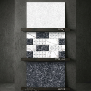 Blue Highlighter Digital Ceramic Wall <b>Tiles</b> 12x18 inch Glossy Glazed Design for Commercial Interiors - Product Image 1